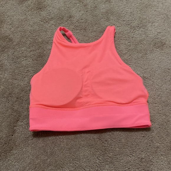 Lululemon Sunset Energy Sports Bra High Neck Long Line Rib - Picture 3 of 9